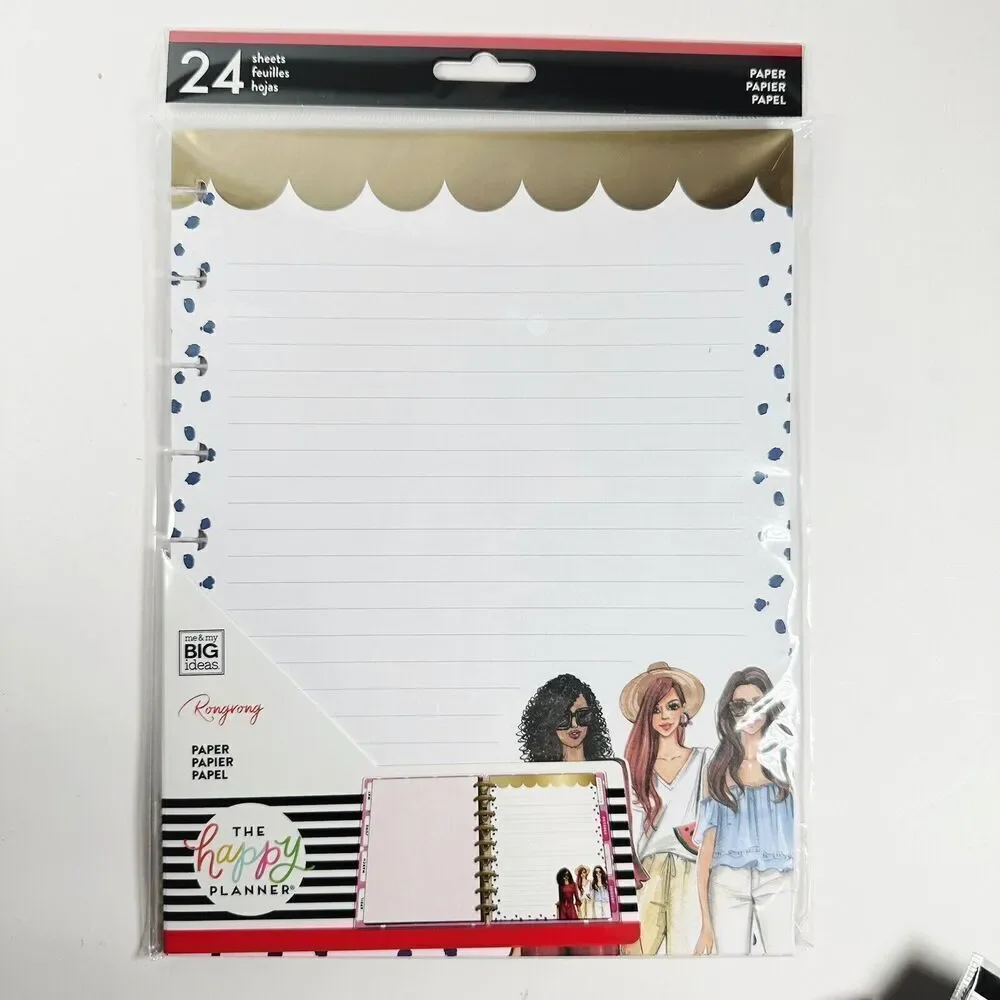 The‎ Happy Planner Classic Notes Paper Rongrong 24 Double Sided Pages DeVoe